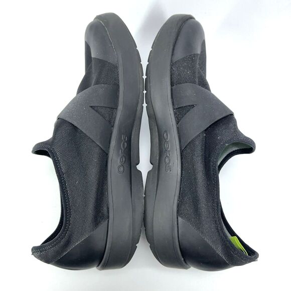 OOFOS Mens Size US 12 EU 45 OOMG Fibre Low Black Recovery Slip On Loafer Shoes main image 7